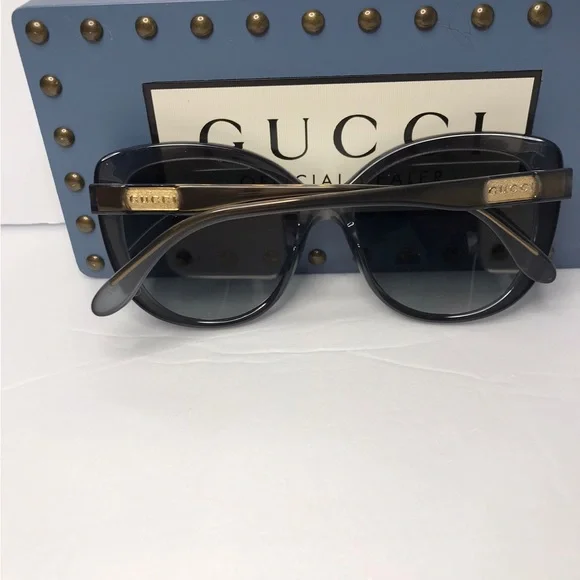 ?New ?- Gucci GG0789S-001 57 Sunglass WOMAN INJECTION Grey